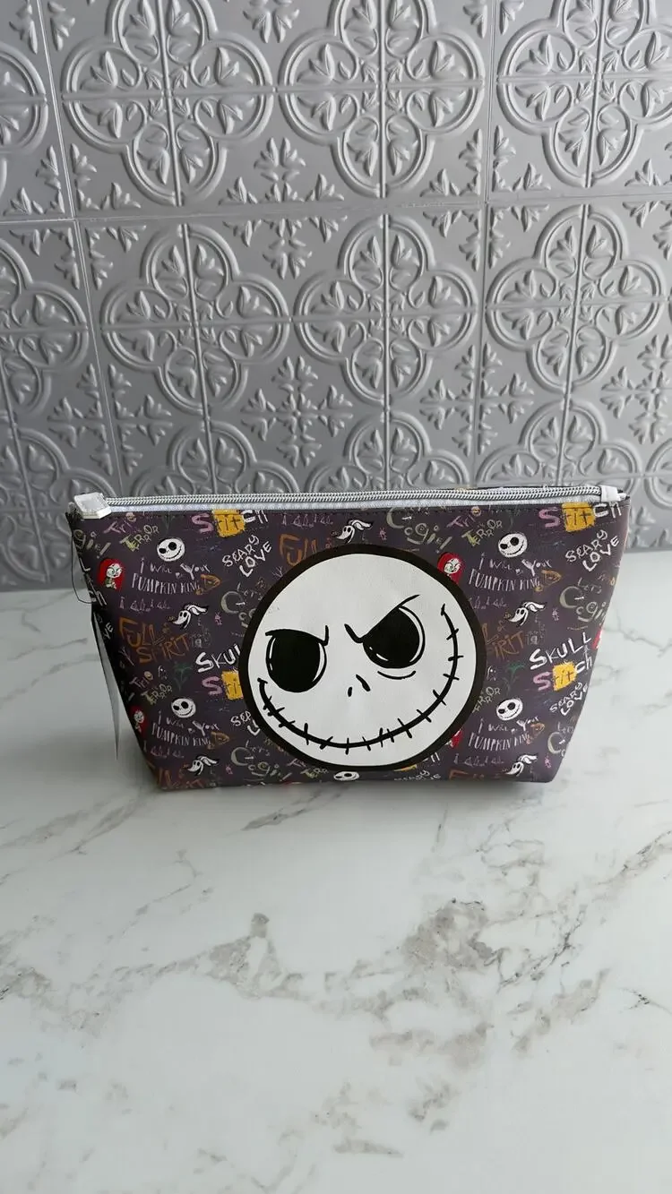 Disney The Nightmare Before Christmas Jack Skellington Makeup Bag NEW